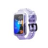 Průhledný silikonový náramek měnící barvu pro Huawei Band 6/7/8 (Barva Žluto-oranžová, Pro Přístroj Huawei Band 6/7/8)