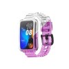 Průhledný silikonový náramek měnící barvu pro Huawei Band 6/7/8 (Barva Žluto-oranžová, Pro Přístroj Huawei Band 6/7/8)