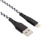 Nabíjecí a datový kabel Lightning (Barva Černo-Šedý)