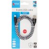 Nabíjecí a datový kabel Lightning (Barva Černo-Šedý)