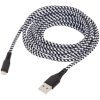 Nabíjecí a datový kabel Lightning (Barva Černo-Šedý)