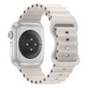 Vroubkovaný řemínek pro Apple Watch 42/44/45/46/49mm (Barevná varianta Bílý)