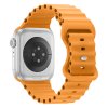 Vroubkovaný řemínek pro Apple Watch 42/44/45/46/49mm (Barevná varianta Bílý)