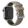 Perforovaný řemínek s dvojitým zapínáním pro Apple Watch 42/44/45/46/49mm (Barevná varianta Oranžovo-černý)