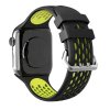 Perforovaný řemínek s dvojitým zapínáním pro Apple Watch 42/44/45/46/49mm (Barevná varianta Oranžovo-černý)