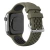 Perforovaný řemínek s dvojitým zapínáním pro Apple Watch 42/44/45/46/49mm (Barevná varianta Oranžovo-černý)