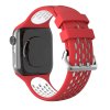 Perforovaný řemínek s dvojitým zapínáním pro Apple Watch 42/44/45/46/49mm (Barevná varianta Oranžovo-černý)