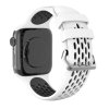 Perforovaný řemínek s dvojitým zapínáním pro Apple Watch 42/44/45/46/49mm (Barevná varianta Oranžovo-černý)