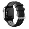 Perforovaný řemínek s dvojitým zapínáním pro Apple Watch 42/44/45/46/49mm (Barevná varianta Oranžovo-černý)