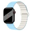 Silikonový magnetický řemínek pro Apple Watch 38/40/41/42(S10)mm (Barva Růžovo-Bílá)