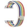 Nylonový řemínek se stahovacím poutkem a sponou pro Apple Watch 38/40/41/42(S10)mm (Barva béžová)