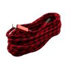 Pletený kabel USB na MICRO-USB 3m (Barva Šedo-černý)