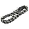 Pletený kabel USB na lightning 1m (Barva Šedo-černý)
