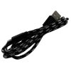 Pletený kabel USB na lightning 1m (Barva Šedo-černý)