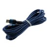 Pletený kabel 3m USB-C na USB-C (Barva modrý)