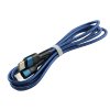 Pletený kabel 1m USB-C na lightning (Barva modrý)