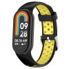 Dvojbarevný silikonový náramek s přezkou Mi band 8/9/10 (Barevná varianta Modro-Žlutá)