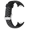 Dvojbarevný silikonový náramek s přezkou Mi band 8/9/10 (Barevná varianta Modro-Žlutá)