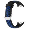 Dvojbarevný silikonový náramek s přezkou Mi band 8/9/10 (Barevná varianta Modro-Žlutá)