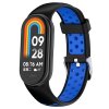 Dvojbarevný silikonový náramek s přezkou Mi band 8/9/10 (Barevná varianta Modro-Žlutá)