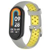 Dvojbarevný silikonový náramek s přezkou Mi band 8/9/10 (Barevná varianta Modro-Žlutá)
