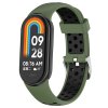 Dvojbarevný silikonový náramek s přezkou Mi band 8/9/10 (Barevná varianta Modro-Žlutá)