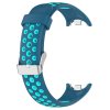 Dvojbarevný silikonový náramek s přezkou Mi band 8/9/10 (Barevná varianta Modro-Žlutá)