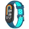 Dvojbarevný silikonový náramek s přezkou Mi band 8/9/10 (Barevná varianta Modro-Žlutá)