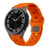 Vroubkovaný řemínek se vzorkem pro Samsung Galaxy Watch 4/5/6 (Barva Bílá)