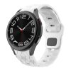Vroubkovaný řemínek se vzorkem pro Samsung Galaxy Watch 4/5/6 (Barva Bílá)