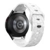 Vroubkovaný řemínek se vzorkem pro Samsung Galaxy Watch 4/5/6 (Barva Bílá)