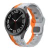 Vroubkovaný řemínek se vzorkem pro Samsung Galaxy Watch 4/5/6 (Barva Bílá)