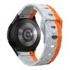 Vroubkovaný řemínek se vzorkem pro Samsung Galaxy Watch 4/5/6 (Barva Bílá)