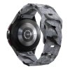 Vroubkovaný řemínek se vzorkem pro Samsung Galaxy Watch 4/5/6 (Barva Bílá)