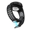 Perforovaný magnetický řemínek pro Samsung Watch 4/5/6 (Barva Černo-bílý s černou přezkou)
