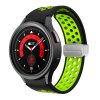Perforovaný magnetický řemínek pro Samsung Watch 4/5/6 (Barva Černo-bílý s černou přezkou)