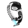 Perforovaný magnetický řemínek pro Samsung Watch 4/5/6 (Barva Černo-bílý s černou přezkou)