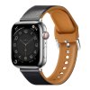 Řemínek z umělé kůže pro Apple Watch 38/40/41/42(S10)mm (Barva Tmavě šedá)