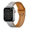 Řemínek z umělé kůže pro Apple Watch 42/44/45/46/49mm (Barva Tmavě šedá)