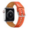 Řemínek z umělé kůže pro Apple Watch 42/44/45/46/49mm (Barva Tmavě šedá)