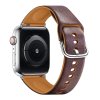 Řemínek z umělé kůže pro Apple Watch 42/44/45/46/49mm (Barva Tmavě šedá)