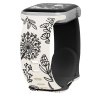 Řemínek gravírované pampelišky pro Apple Watch 38/40/41/42(S10)mm (Barva Zeleno-Bílá)
