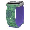 Řemínek gravírované pampelišky pro Apple Watch 38/40/41/42(S10)mm (Barva Zeleno-Bílá)