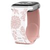 Řemínek gravírované pampelišky pro Apple Watch 38/40/41/42(S10)mm (Barva Zeleno-Bílá)