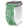 Řemínek gravírované pampelišky pro Apple Watch 42/44/45/46/49mm (Barva Zeleno-Bílá)
