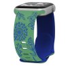 Řemínek gravírované pampelišky pro Apple Watch 42/44/45/46/49mm (Barva Zeleno-Bílá)