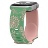 Řemínek gravírované pampelišky pro Apple Watch 42/44/45/46/49mm (Barva Zeleno-Bílá)