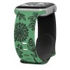 Řemínek gravírované pampelišky pro Apple Watch 42/44/45/46/49mm (Barva Zeleno-Bílá)