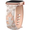 Řemínek gravírovaný myšák pro Apple Watch 42/44/45/46/49mm (Barva Bílo-černá)