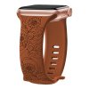 Řemínek gravírované květiny pro Apple Watch 38/40/41/42(S10)mm (Barva Slunečnice - vínová)